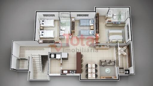 Apartamento à venda com 3 quartos - Foto 4