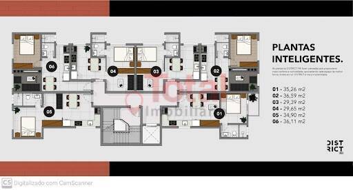 Apartamento à venda com 1 quarto, 35m² - Foto 9