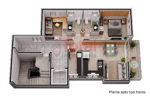 Apartamento à venda com 2 quartos - Foto 4