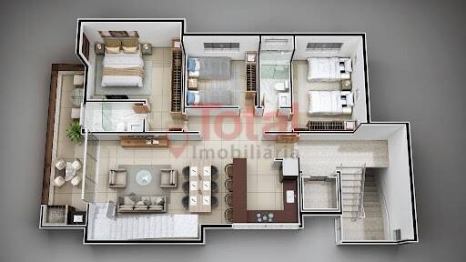 Apartamento à venda com 3 quartos, 105m² - Foto 2